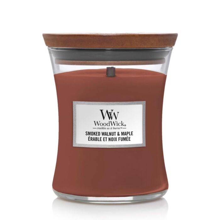 WoodWick Smoked Walnut & Maple Medium Jar